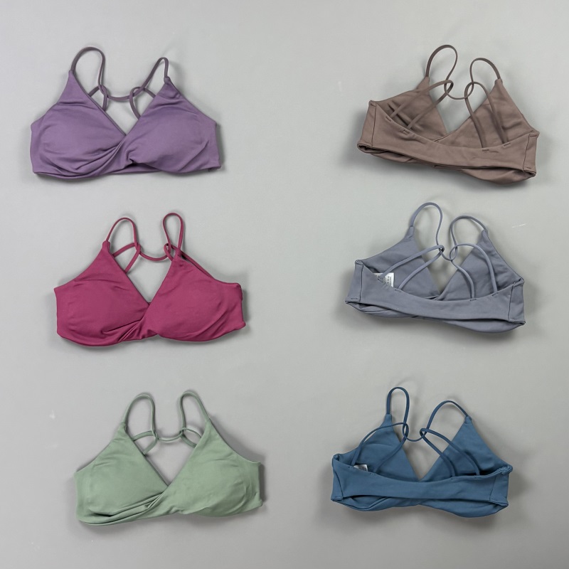 Sports Bra High Impact - 비전 여성 스포츠 브라 V넥 트위스트