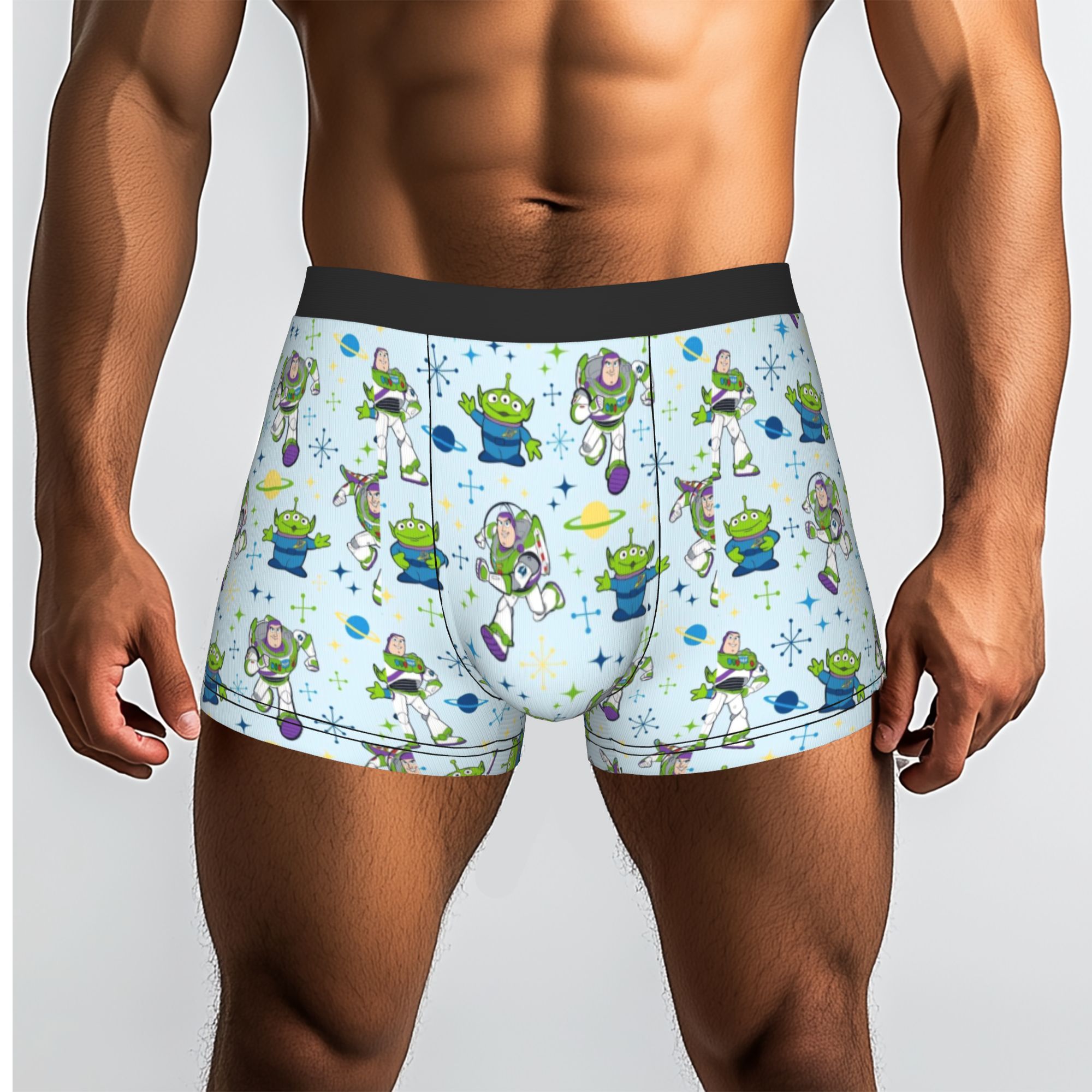 Boyshort Underwear - 커스텀 T-Toy 만화 S-스토리 남성용 스트레치