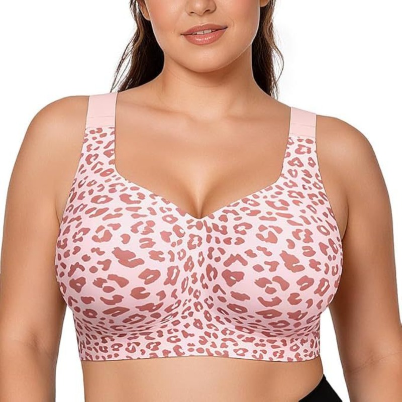 Push Up Bra Padded - 레오파드 젤리 브라 노 언더와이어 푸쉬업