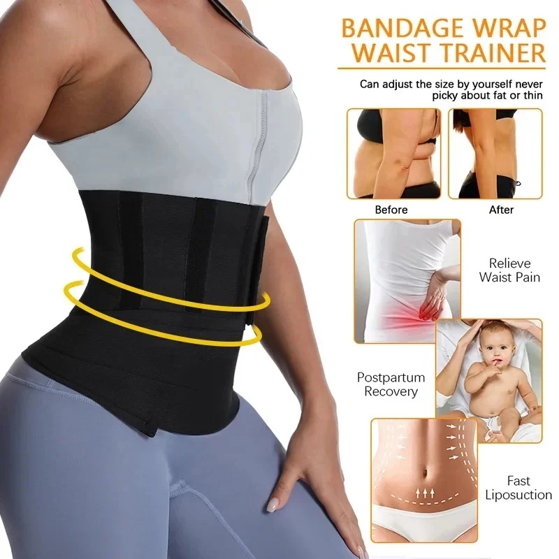1/2개입 붕대 랩 트리머 벨트 허리 트레이너 바디 쉐 - Shapewear Bodysuit Firm 리뷰 및 가격