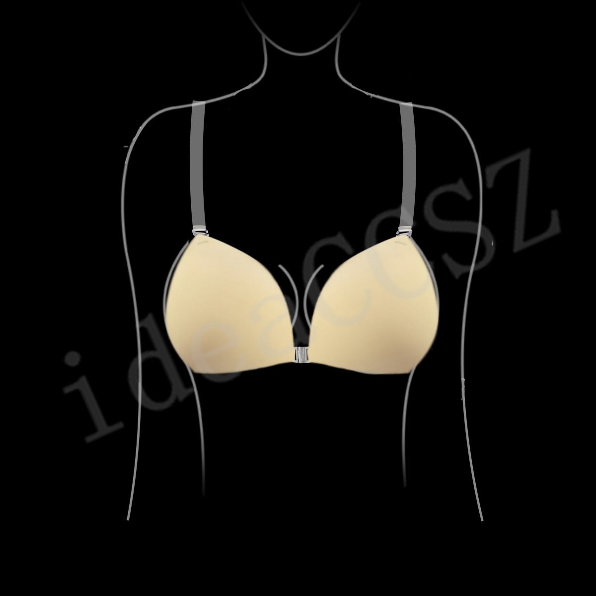 여성용 스티키 브라, 백리스 웨딩드레스용 실리콘 플런지 - Push Up Bra Padded 리뷰 및 가격