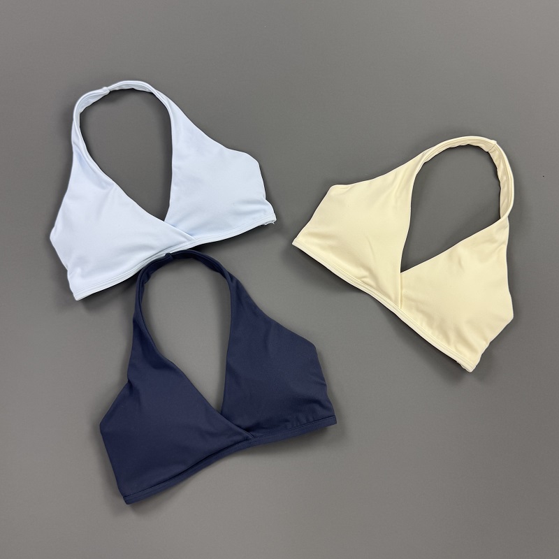 여성용 짐탑 홀터넥 스포츠 브라 프론트 크로스 V넥 패 - Sports Bra High Impact 리뷰 및 가격